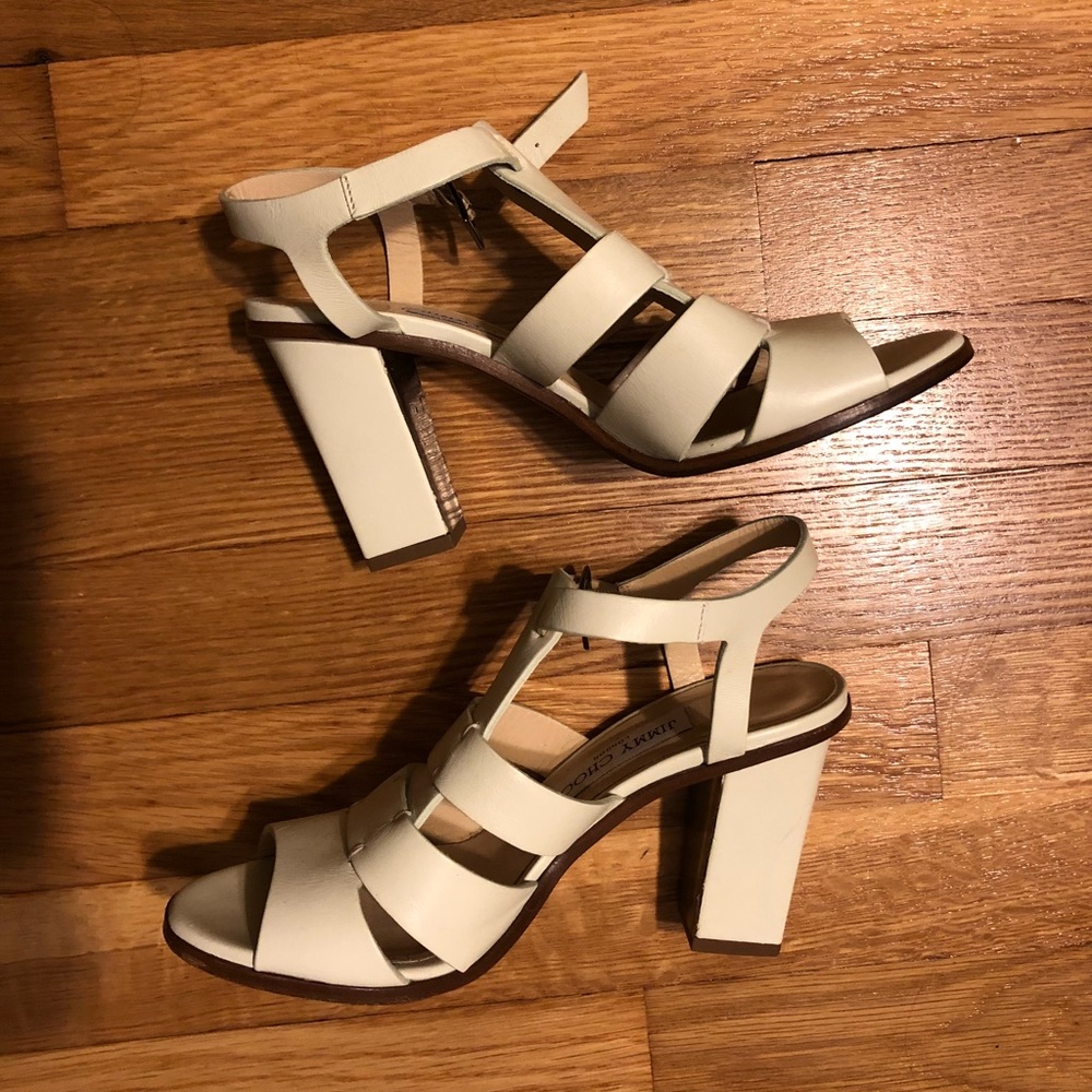 Jimmy Choo White Sandals